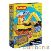 КОНСТРУКТОР БАУЕР. НАБОР С КИНЕТИЧЕСКИМ ПЕСКОМ. С БУЛЬДОЗЕРОМ в кор.10шт | фото №0