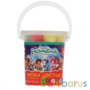 Мелки цветные асфальтовые для творчества, ЭНЧЕНТИМАЛС 8 шт (4 цв), в ведре MultiArt в кор.48шт | фото №0