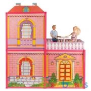 ДОМ ДЛЯ КУКОЛ 29СМ, КАРАПУЗ, 3 КОМНАТЫ, МЕБЕЛЬ, НАКЛЕЙКИ ДЛЯ МЕБЕЛИ В РУСС. КОР. в кор.10шт | фото №0