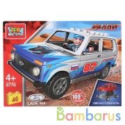 LADA конструктор LADA 4х4 ралли, 46 дет. (легко собрать) Город мастеров в кор.80шт | фото №0