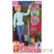 Кукла 29 см София с питомцем, руки и ноги гнутся, с акс КАРАПУЗ в кор.2*30шт | фото №0