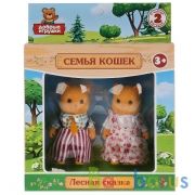 Флокированные фигурки семья кошек в русс. кор. ТМ "Играем вместе" НАБОР ИЗ 2-Х в кор.120наб | фото №0