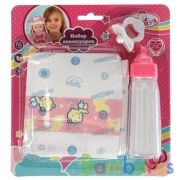 НАБОР ДЛЯ ПУПСА ТМ "КАРАПУЗ", 3 ПРЕДМЕТА: ПАМПЕРС, БУТЫЛОЧКА, СОСКА, НА БЛИСТЕРЕ в кор.2*120шт | фото №0