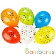 ШАРИК НАДУВНОЙ ШЕЛКОГРАФИЯ 12" ПАСТЕЛЬ МЯЧ ФУТБОЛЬНЫЙ УП-25ШТ | фото №0