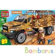 Конструктор УРАЛ некст бортовой с тентом, 121 дет. Город мастеров в кор.2*18шт | фото №0