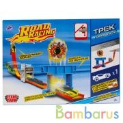 ТРЕК-МИНИ "ТЕХНОПАРК" С МИШЕНЬЮ, С МЕТАЛЛ. МАШИНКОЙ 7,5СМ В РУСС. КОР. в кор.2*18шт | фото №0