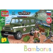 UAZ конструктор uaz HUNTER на военной базе, 172 дет. Город мастеров в кор.36шт | фото №0