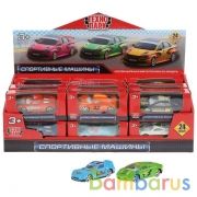 Машина металл "СПОРТИВНЫЕ МАШИНЫ" 7,5см, в ассорт. в кор. в дисплее Технопарк уп-24шт в кор.2*12уп | фото №0