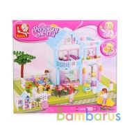 Конструктор пласт. дом с фигурками, 539дет. в русс. кор. 38*42*8см в кор.8шт | фото №0