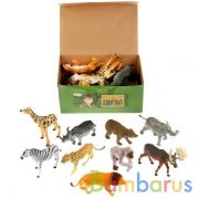 ФИГУРКИ ДИКИХ ЖИВОТНЫХ "ИГРАЕМ ВМЕСТЕ" 12,5-20СМ, В АССОРТ., С ХЭНТЭГОМ В ДИСПЛЕЕ УП-24ШТ в кор.12уп | фото №0