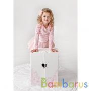 ШКАФ С ДИЗАЙНЕРСКИМ ЦВЕТОЧНЫМ ПРИНТОМ (КОЛЛЕКЦИЯ "DIAMOND PRINCESS" БЕЛЫЙ) в кор.4шт | фото №0