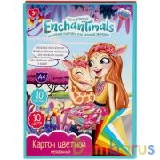 Картон ЭНЧЕНТИМАЛС цветной, мелов, 10л, 10цв, а4 Умка в кор.30шт | фото №0