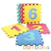 Коврик сборный Союзмультфильм, с цифрами, 10 сегментов, 28*28см в пак. "ИГРАЕМ ВМЕСТЕ" в кор.12шт | фото №0