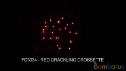 FD5034 RED CRACKLING CROSSETTE | фото №0