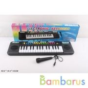 Электроорган на бат. с микрофоном 3218 в кор. в кор.48шт | фото №0