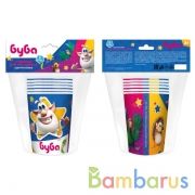 Стаканы бумажные БУБА набор из 6шт Товары для праздника в кор.96наб | фото №0