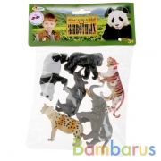 НАБОР ИЗ 6-И ЖИВОТНЫХ АЗИИ "ИГРАЕМ ВМЕСТЕ" В АССОРТ. В ПАК. С РУСС. ХЕДЕРОМ в кор.3*24наб | фото №0