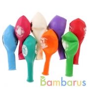 ШАР НАДУВНОЙ С РИСУНКОМ 14" ПОЗДР С ДНЕМ РОЖДЕНИЯ УП-50ШТ | фото №0