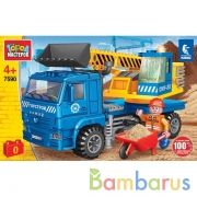 KAMAZ конструктор камаз ЭКСКАВАТОР, 128 дет. Город мастеров в кор.2*18шт | фото №0