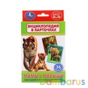 КАРТОЧКИ РАЗВИВАЮЩИЕ "УМКА" МАМЫ И МАЛЫШИ. (36 КАРТОЧЕК) в кор.50шт | фото №0