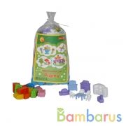 КОНСТРУКТОР "МАЛЮТКА" (90 ЭЛЕМЕНТОВ) (В ПАКЕТЕ)+НАБОР МЕБЕЛИ ДЛЯ КУКОЛ в кор.20шт | фото №0