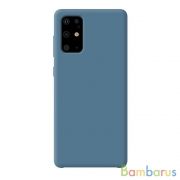 Чехол Liquid Silicone Case для Samsung Galaxy S20 Plus, синий, картон, Deppa | фото №0