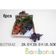 Игрушка на бат. динозавр, свет+звук, цвет в ассорт. 1050B в дисплее уп-6шт в кор.2*12уп | фото №0