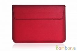 Конверт-чехол кожаный Gurdini для Macbook 15-16" (Красный) | фото №0