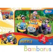 Рев и Ролл. Макси-пазлы  в коробке. Пазл 35 деталей. Умные игры в кор.24шт | фото №0