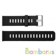 Сменный браслет 20мм (Amazfit GTR 42mm, Bip, Haylou LS01, LS02) однотонный (Черный) | фото №0