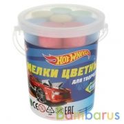 Мелки цветные асфальтовые для творчества, ХОТ ВИЛС 8 шт (4 цв), в ведре MultiArt в кор.48шт | фото №0