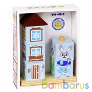 КУБИКИ НА ПАЛОЧКЕ "ЗАЙКА" 7 ДЕТ. в кор.33шт | фото №0