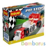 ГОНОЧНАЯ МАШИНА КОНСТРУКТОР В КОРОБКЕ "PIT STOP" (ЦВЕТ КРАСНЫЙ, БЕЛЫЙ) в кор.12шт | фото №0