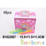 Мыл.пузыри нелопающиеся, в колбе 11см в ассорт. 632 в дисплее уп-48шт в кор.24уп | фото №0