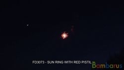 FD3073 (Шар 3") SUN RING WITH RED PISTIL 3" | фото №0