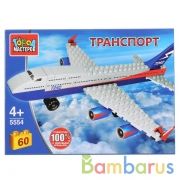 Конструктор "Город мастеров" самолет, 60дет. в русс. кор. в кор.80шт | фото №0
