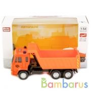 МАШИНА МЕТАЛЛ. ИНЕРЦ. САМОСВАЛ В РУСС. КОР. 16,5*6,4*9СМ в кор.3*32шт | фото №0