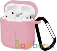 Чехол силиконовый для наушников Apple AirPods (Розовый песок) | фото №0