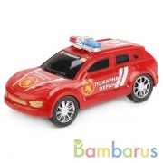 Машина инерц. пожарная в пак. (русс. уп.) 22*13,5*7см в кор.2*180шт | фото №0