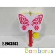 Набор ракетки детские Бабочки, объемн.EVA, мяч в сетке, цвет в ассорт. в кор.2*36шт | фото №0