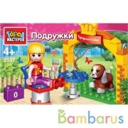 Конструктор девочка в кафе, 36 дет. Город мастеров в кор.2*40шт | фото №0