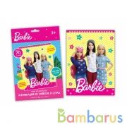 Набор д/детского тв-ва БАРБИ аппликация стразами и пайетками (17х23 см) МУЛЬТИ АРТ в кор.100шт | фото №0