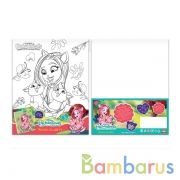 Набор д/тв-ва ЭНЧАНТИМАЛС холст для росп. по кон.20*25 (6кр+кисть) MultiArt в кор.48шт | фото №0