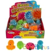 Игрушка ёжик "животные" со светом, 4 вида в пак. в дисплее ТМ "ИГРАЕМ ВМЕСТЕ" уп-24шт в кор.12уп | фото №0