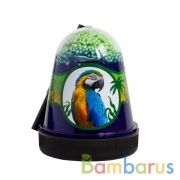 ИГРУШКА ТМ SLIME "JUNGLE" С ЗЕЛЕНЫМИ ПЕНОПЛАСТОВЫМИ ШАРИКАМИ (ПОПУГАЙ) 130 Г в кор.32шт | фото №0