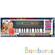 Пианино "электронный синтезатор" 37 клавишиш, микрофон,кор.46,5*16,5*6см ИГРАЕМ ВМЕСТЕ в кор.36шт | фото №0