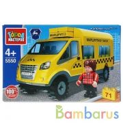 Конструктор "Город мастеров" газель маршутное такси, 71дет. в русс. кор. в кор.2*40шт | фото №0