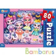 Веселые подружки.  Пазлы классические в коробке. Пазл 80 детали. Умные игры в уп.16шт в кор.8уп | фото №0