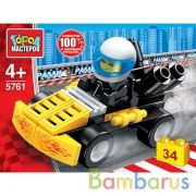 Конструктор гоночный БОЛИД, 34 дет. Город мастеров в кор.240шт | фото №0