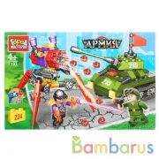 Конструктор "Город мастеров" танк против инопланетян, с фигурками, 224дет. в русс. кор. в кор.2*18шт | фото №0